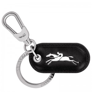 Longchamp Box-trot Key Rings Schwarz | 0476235-HU
