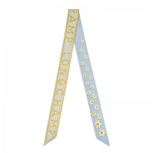 Longchamp Daisies Headband Blau | 2896504-QM