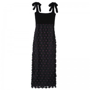 Longchamp Dress Schwarz | 8129473-CG