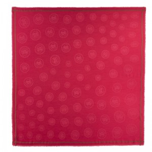 Longchamp La Médaille Longchamp Shawl Magenta | 6710425-YC