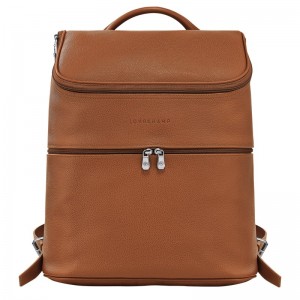 Longchamp Le Foulonné Backpack Caramel | 7893051-NU