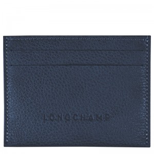 Longchamp Le Foulonné Cardholder Navy | 6703291-UE