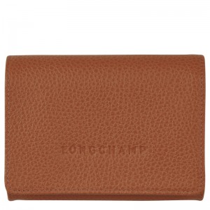 Longchamp Le Foulonné Coin Purse Caramel | 2495063-QO