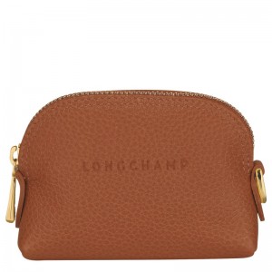 Longchamp Le Foulonné Coin Purse Caramel | 9103278-LH