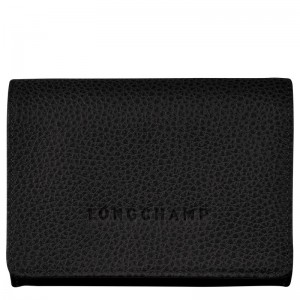 Longchamp Le Foulonné Coin Purse Schwarz | 0817269-NR