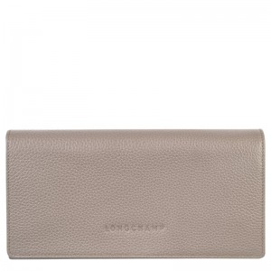 Longchamp Le Foulonné Continental Wallet Turtledove | 1079638-TL