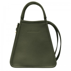 Longchamp Le Foulonné S Handbag Khaki | 4703528-LV