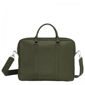 Longchamp Le Foulonné Xs Briefcase Khaki | 5180234-YU
