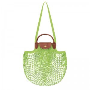 Longchamp Le Pliage Filet L Mesh Bag Grün Hell | 3705196-WL
