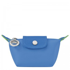 Longchamp Le Pliage Green Coin Purse Cornflower | 8410967-UZ