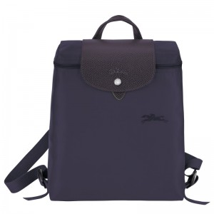 Longchamp Le Pliage Green M Backpack Bilberry | 3824109-KX
