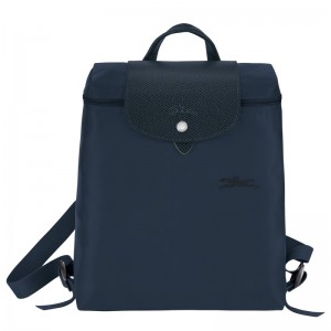 Longchamp Le Pliage Green M Backpack Navy | 4921750-FM