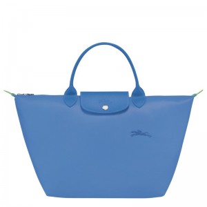 Longchamp Le Pliage Green M Handbag Cornflower | 3148952-VW