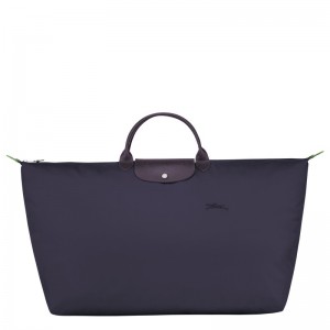 Longchamp Le Pliage Green M Travel Bag Bilberry | 8476203-TQ