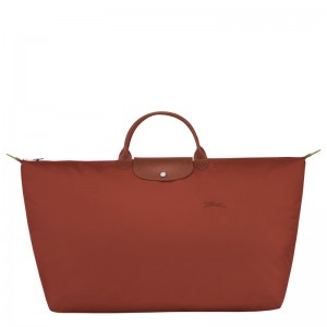 Longchamp Le Pliage Green M Travel Bag Chestnut | 1845970-JM