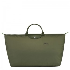 Longchamp Le Pliage Green M Travel Bag Forest | 5108397-VT