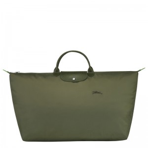 Longchamp Le Pliage Green M Travel Bag Forest | 8902413-DT
