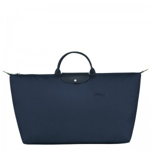 Longchamp Le Pliage Green M Travel Bag Navy | 2518794-KP
