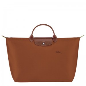 Longchamp Le Pliage Green S Travel Bag Cognac | 3728651-TB