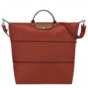 Longchamp Le Pliage Green Travel Bag Expandable Chestnut | 7182430-OZ
