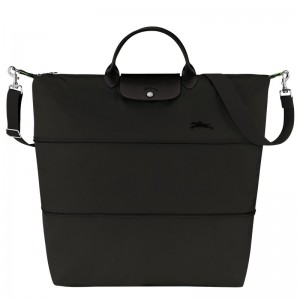Longchamp Le Pliage Green Travel Bag Expandable Schwarz | 8429365-JZ