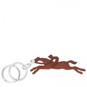 Longchamp Le Pliage Key Rings Braun | 6324590-CH