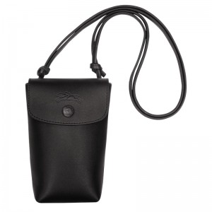 Longchamp Le Pliage Xtra Phone Case With Leather Lace Schwarz | 0276843-SF