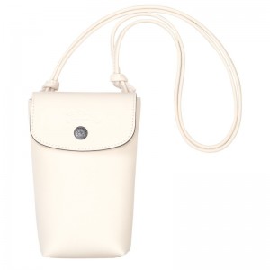 Longchamp Le Pliage Xtra Phone Case With Leather Lace Ecru | 5978402-CU