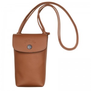 Longchamp Le Pliage Xtra Phone Case With Leather Lace Cognac | 3456801-IC