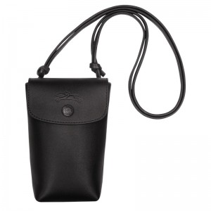 Longchamp Le Pliage Xtra Phone Case With Leather Lace Schwarz | 6489537-KV