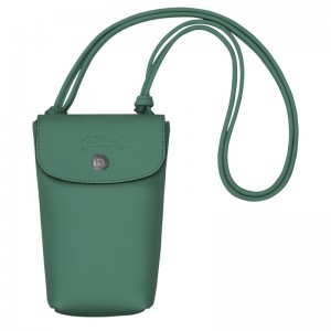 Longchamp Le Pliage Xtra Phone Case With Leather Lace Sage | 1956372-FA