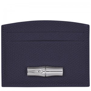 Longchamp Le Roseau Card Holder Bilberry | 7192648-ZG