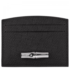 Longchamp Le Roseau Card Holder Schwarz | 9620175-QN