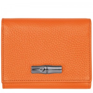 Longchamp Le Roseau Essential Wallet Orange | 6543912-XU