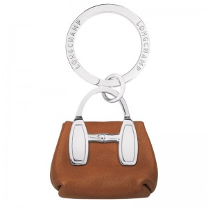 Longchamp Le Roseau Key Rings Cognac | 7019845-XN