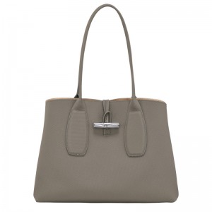 Longchamp Le Roseau L Tote Bag Turtledove | 4357689-GS
