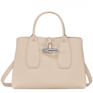 Longchamp Le Roseau M Handbag Paper | 4259837-MG