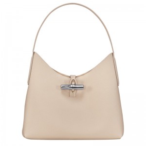 Longchamp Le Roseau M Hobo Bag Paper | 1085729-PB