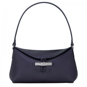 Longchamp Le Roseau S Hobo Bag Bilberry | 4185076-QS
