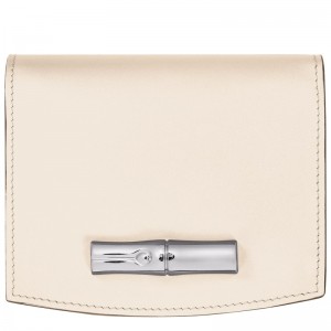 Longchamp Le Roseau Wallet Ecru | 5716489-NS