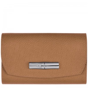 Longchamp Le Roseau Wallet Natural | 7658123-VG