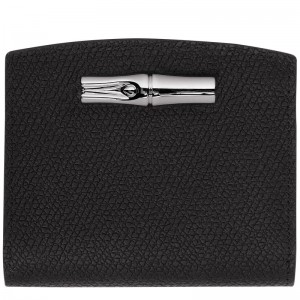 Longchamp Le Roseau Wallet Schwarz | 4529170-XC