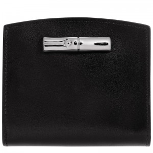 Longchamp Le Roseau Wallet Schwarz | 9870234-PJ