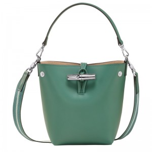 Longchamp Le Roseau Xs Bucket Bag Sage | 5179280-HS