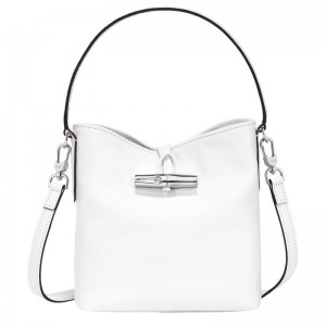 Longchamp Le Roseau Xs Bucket Bag Weiß | 4058361-DL