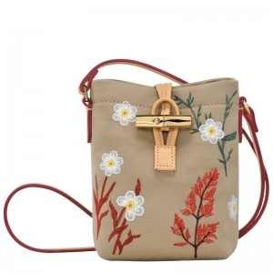 Longchamp Le Roseau Xs Crossbody Bag Oat | 7560831-GB