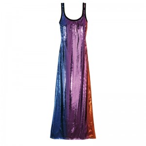 Longchamp Long Dress Mehrfarbig | 9054267-MI