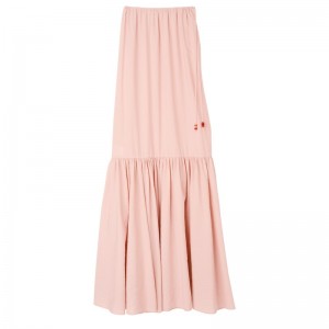 Longchamp Long Skirt Nude | 5749261-IV