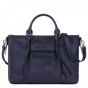 Longchamp Longchamp 3d L Handbag Bilberry | 9458321-PJ
