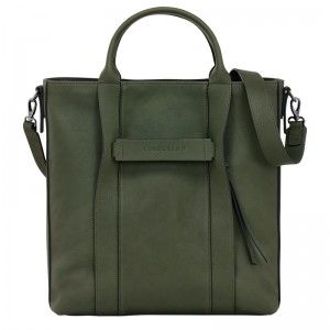 Longchamp Longchamp 3d L Tote Bag Khaki | 1067925-VX